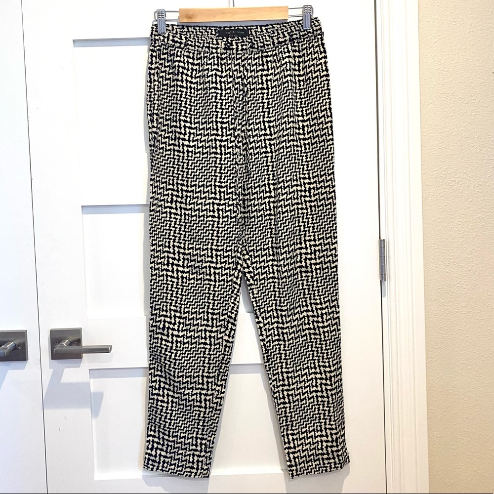 RAG&BONE Silk Printed Trousers XS